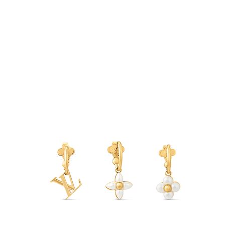 aretes louis vuitton flor